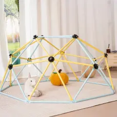 VEVOR Climbing Dome, Jungle Gym Supports 600LBS and Easy Assembly, 6FT Geometric Dome Climber Play Center for Kids 3 to 9 Years Old