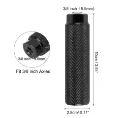 Unique Bargains Aluminum Alloy Cylinder Bicycle Axle Rear Foot Pegs Black 3.94"x0.11" 2 Pcs