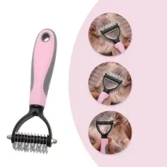 Unique Bargains Pets Grooming Supplies 6.69"x2.76" Pink 1 Pc