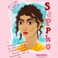 Junior's Rebel Girls Sappho Quote T-Shirt