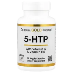 California Gold Nutrition 5-HTP with Vitamin B6 & Vitamin C, 60 Veggie Capsules