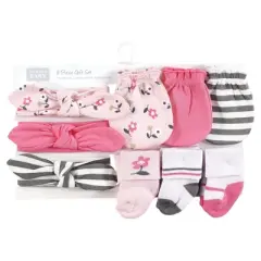 Hudson Baby Infant Girl Caps, Mittens and Socks Set, Fairytale, 0-6 Months