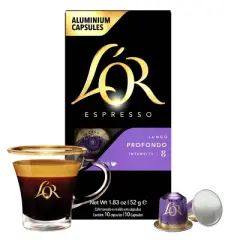 L'OR Profondo Lungo Espresso Capsules - 50ct