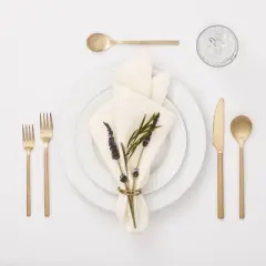 20pc Ashby Flatware Set Champagne - Threshold&trade;: Stainless Steel Silverware, Service for 4, Dishwasher-Safe