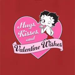 Women's Betty Boop Valentine Wishes T-Shirt