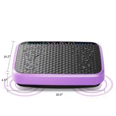 NAYSAYE Vibration Plate Whole Body Exercise Machine for Lymphatic Drainage Shaking Workout Board and Weight Loss, Purple, 20.5"*14.2"*4.5"