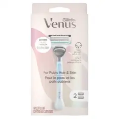 Venus for Pubic Hair & Skin Women's Razor + Razor Blade Refills