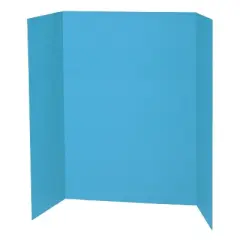 Pacon&reg; Presentation Board, Sky Blue, Single Wall, 48" x 36", 1 Board