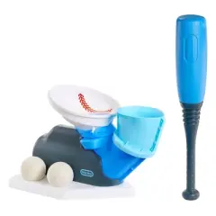 Little Tikes 2-in-1 Pop and Pitch Trainer Toy Baseball Set - 6pc