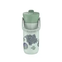 Zak Designs 14oz TMNT Stainless Steel Vacuum Harmony Straw Water Bottle