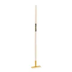 True Temper Real Garden Rake for Kids Painted Steel 42 1/2" Long Yellow