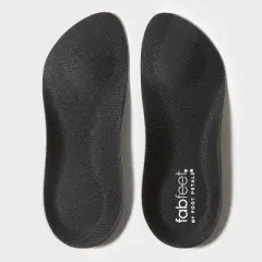 Fab Feet Women's by Foot Petals Flat Shoe Cushion Insoles Black One Size - Size (6-10)