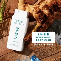 Native Limited Edition Fall Getaway Body Wash - Sandalwood & Coastal Breeze - 18 fl oz
