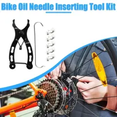 Unique Bargains Universal Bike Bicycle Chain Repair Tool Kit Replacement with 5 Pairs Chain Joint Silver Tone
