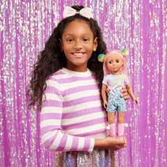 Glitter Girls Poseable Doll with Colored Hair & Accessories - Nixie