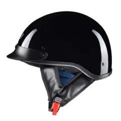 AHR RUN-C Motorcycle German Style Half Face Helmet DOT Approved Bike Cruiser Chopper High Gloss S/M/L/XL