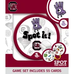 MasterPieces Officially Licensed NCAA South Carolina Gamecocks Spot It Game for Kids and Adults
