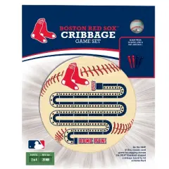 MasterPieces Officially Licensed  MLB Boston Red Sox Wooden Cribbage Game for Adults