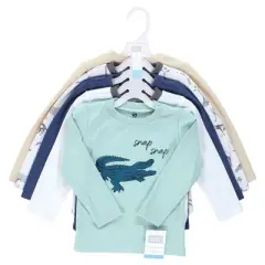 Hudson Baby Infant and Toddler Boy Long Sleeve T-Shirts, Safari Adventure