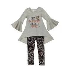 Girls A Lot of Spice Leopard Print Legging Set - Mia Belle Girls