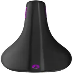 SDG Bel Air V3 Saddle - Black/Purple 140mm Width Lux Alloy Rails Unisex