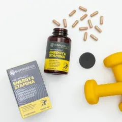 Pre-workout Energy & Stamina Capsule, Best Energy and Endurance Supplements for Workouts, Sunwarrior, 90ct