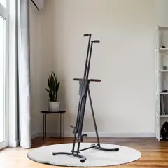NAYSAYE Exercise Trainer Vertical Climber Cardio and Muscle Toning Adjustable Home Gym Fitness Equipment, Black, 35.8"*26.8"*70.9"
