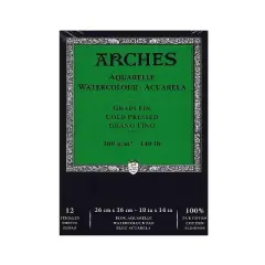 Arches Watercolor Pad 10 In. X 14 In. Cold Pressed 140 Lb. 25836