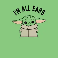 Girl's Star Wars The Mandalorian The Child I'm All Ears T-Shirt