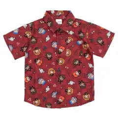 Harry Potter Dumbledore Ron Weasley Hedwig Owl Hawaiian Button Down Shirt Little Kid to Big Kid 
