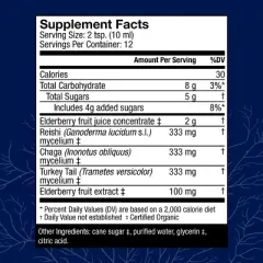 Host Defense Elderberry Plus Syrup - Immune & Respiratory Support - 4 fl oz (12 Servings)*