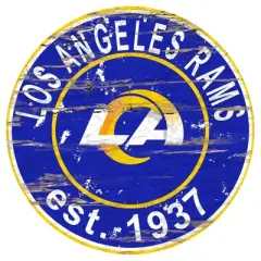 NFL Los Angeles Rams Established 12" Circular Sign