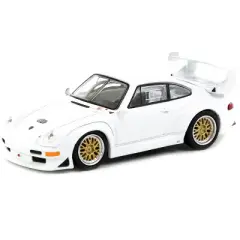 Porsche 911 GT2 White "Collab64" Series 1/64 Diecast Model Car by Schuco & Tarmac Works