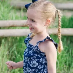 Hope & Henry Girls' Ruffle Pull On Romper, Kids