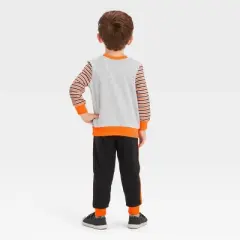 Toddler Boys' Bluey Halloween Fleece Top and Bottom Set - Gray
