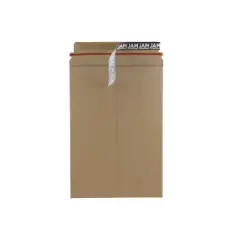 JAM Paper Stay-Flat Photo Mailer Stiff Envelopes w/Self-Adh Closure 6x8 Kraft 8866640
