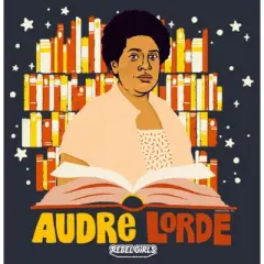 Junior's Rebel Girls Audre Lorde Cartoon Portrait Festival Muscle Tee