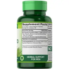Nature's Truth Saw Palmetto Extract 2400mg | 120 Capsules