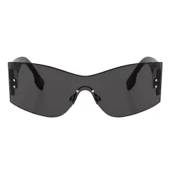 Burberry BELLA BE 3137 110987 Womens Rimless Sunglasses Dark Grey 45mm