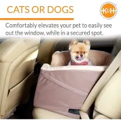 Bucket Booster Dog Car Seat - Small - Tan