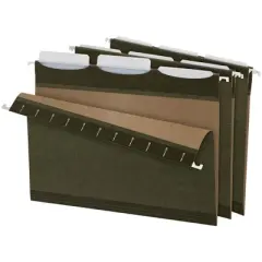 Pendaflex Ready-Tab Reinforced Hanging File Folders, Letter Size, 1/3 Cut Tabs, Standard Green, Pack of 25
