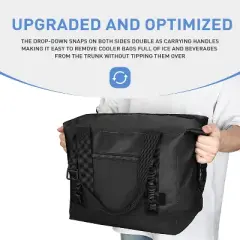 Solaris 30 Cans Soft Sided Cooler Bag, 15qt Cooler with Zippered Top, Reusable Portable Cooler Tote Bags