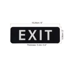 Unique Bargains Acrylic Self-Adhesive Decor Wall Business Self-Adhesive Exit Sign