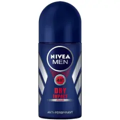 Nivea Men Dry Impact Antiperspirant Deodorant Roll On 1.7oz (3 Pack)