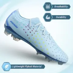 Vizari Tioga Firm Ground Adult Soccer Shoes for Men and Women | Transparent Studs for Outdoor Football Shoes