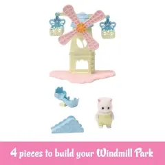 Calico Critters Baby Windmill Park, Dollhouse Playset with Figure