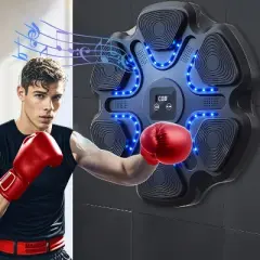 Wall-Mounted Smart Boxing Trainer with Music, Gloves, and Target Pads - Wireless-Enabled Fitness Equipment for Home & Gym