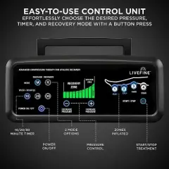 LiveFine XL Foot Massager Machine W/Control Unit Pump for Pain Relief