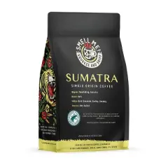 Bones Coffee Company Sumatra Ground Coffee Beans Single-Origin 12 oz Dark Roast (Ground)