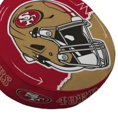 NFL San Francisco 49ers Split Helmet Circle Plushlete Pillow